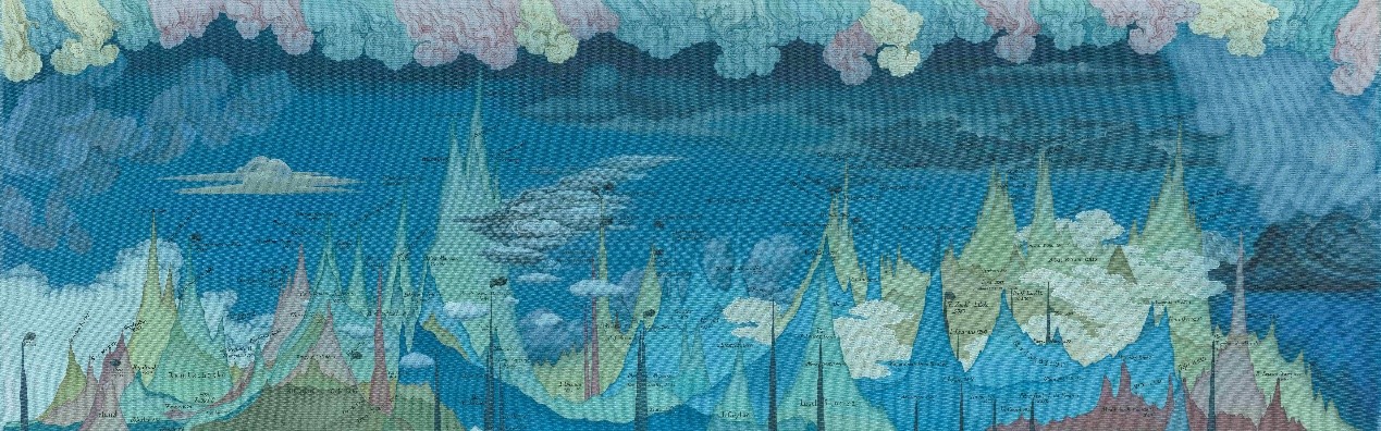 <h2>《世界云》</h2><p>作者：徐累</p><p>创作年代：2024年</p><p>规格：48cm×150cm</p><p>品类：绢本设色</p>